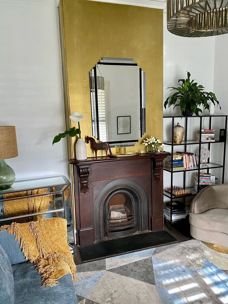 DELIGHTFUL DECORE: The home is decorated with a collection of furniture, artworks and decor items.