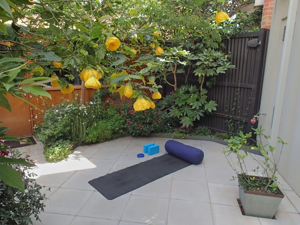 COURTYARD: Exercise with the equipment provided amongst a delightful garden setting.