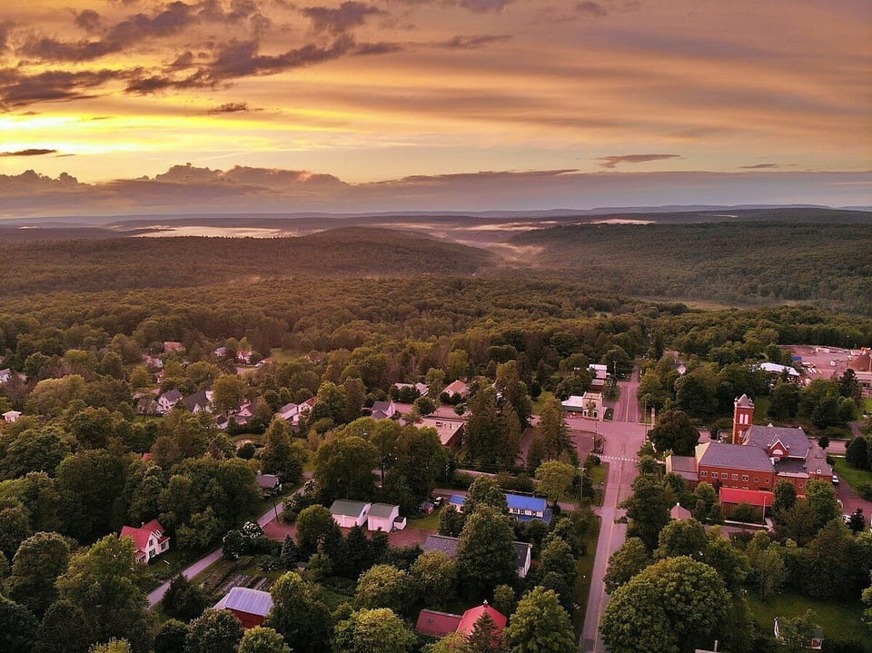The town of Laporte in the Endless Mountains