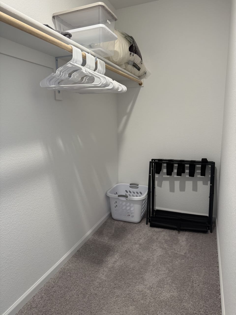 Walk in master closet
