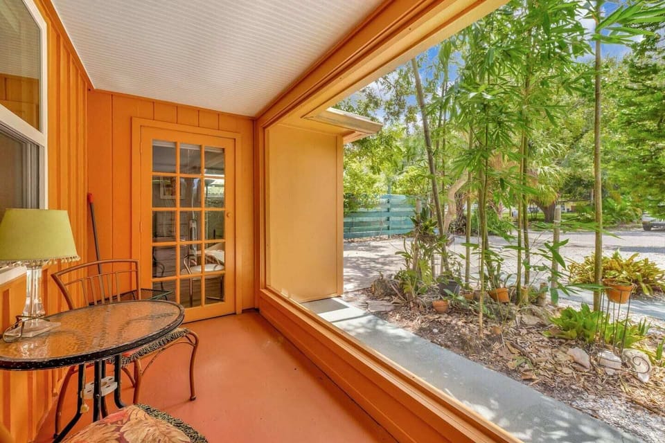 Porch with access to master bedroom