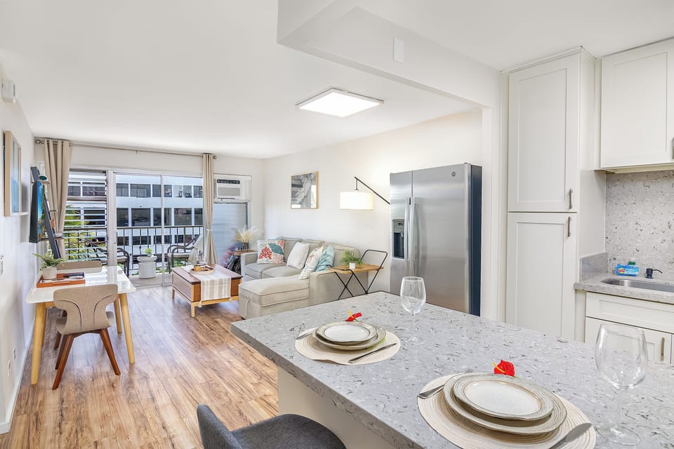 An overview of your living and dining area.