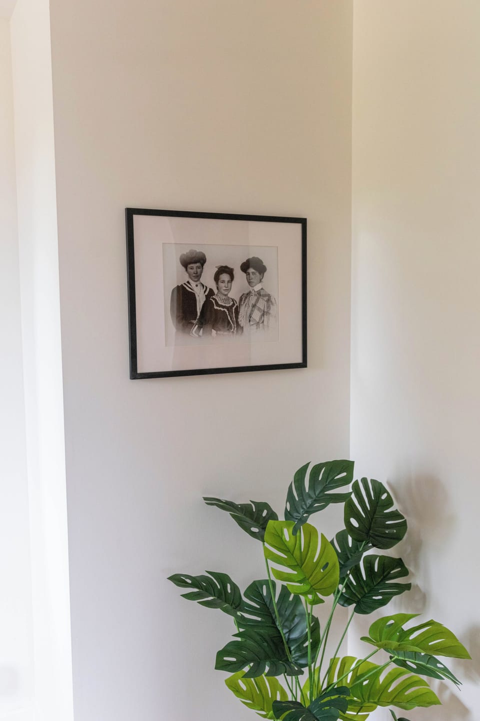 Rich history captured in a vintage print, telling stories of the past. A touch of nostalgia for your stay.