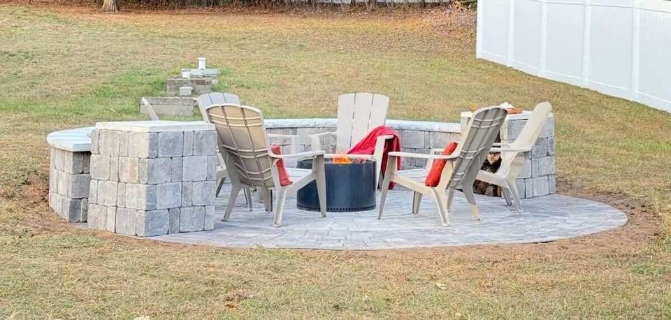 "Enjoy evenings under the stars by the firepit."
