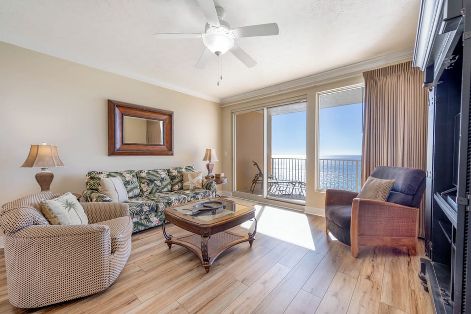 Gulf front living room