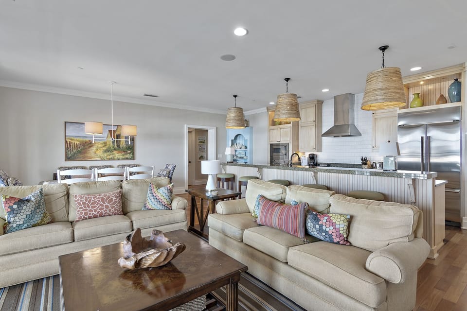 WaterHouse 402 - Seacrest Beach - Living Area