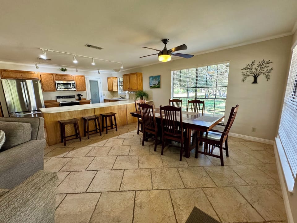 Dining and kitchen