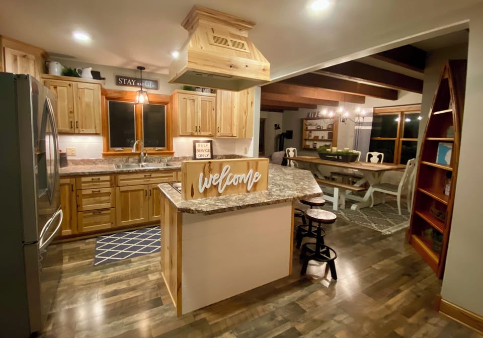 Kitchen and dining room