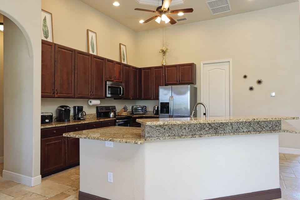 Fully appointed kitchen ready for family feasts or a cozy breakfast
