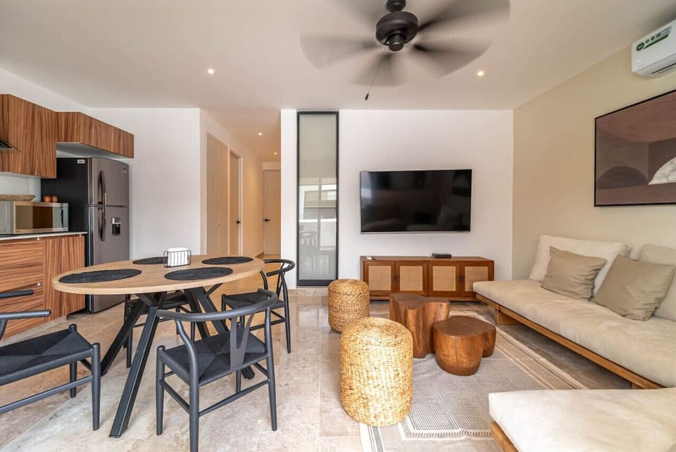 Stylishly furnished living room, ideal for gathering with family and friends