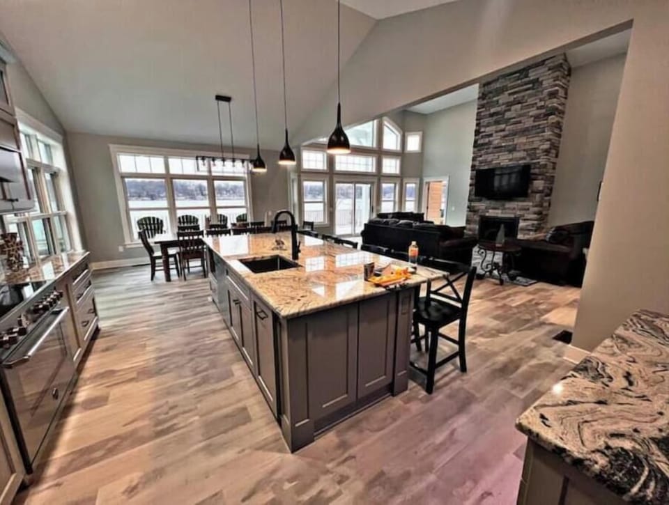 2nd Floor Great Room (Kitchen, Dining Area, and Livingroom)