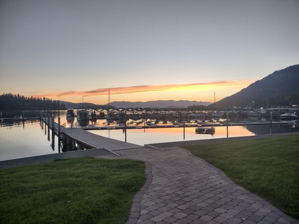 Sunset from the waterfront
