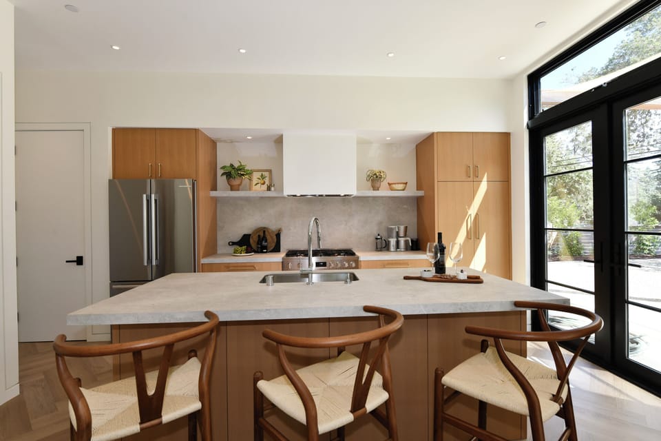 Fully stocked chef's kitchen