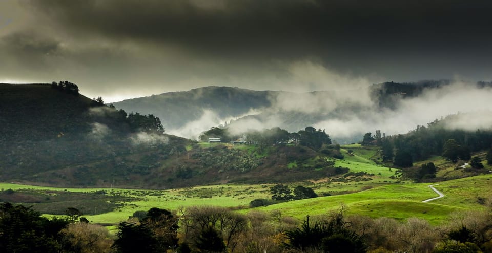 View from living room of lower Carmel Valley 