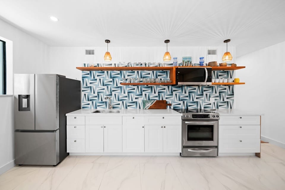 Fully stocked kitchen