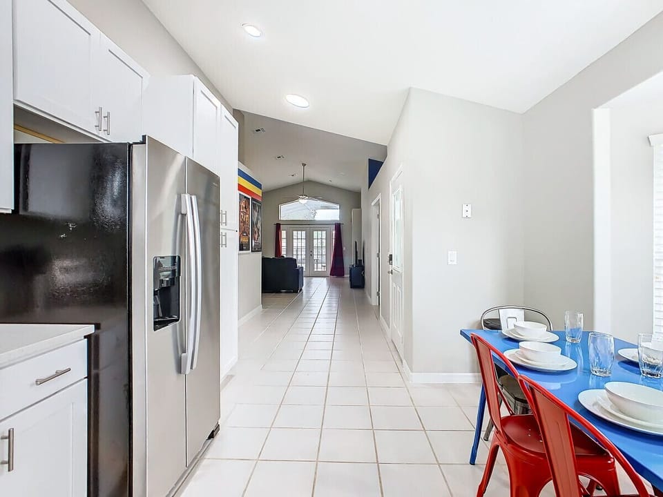 Convenient dining space right in the kitchen