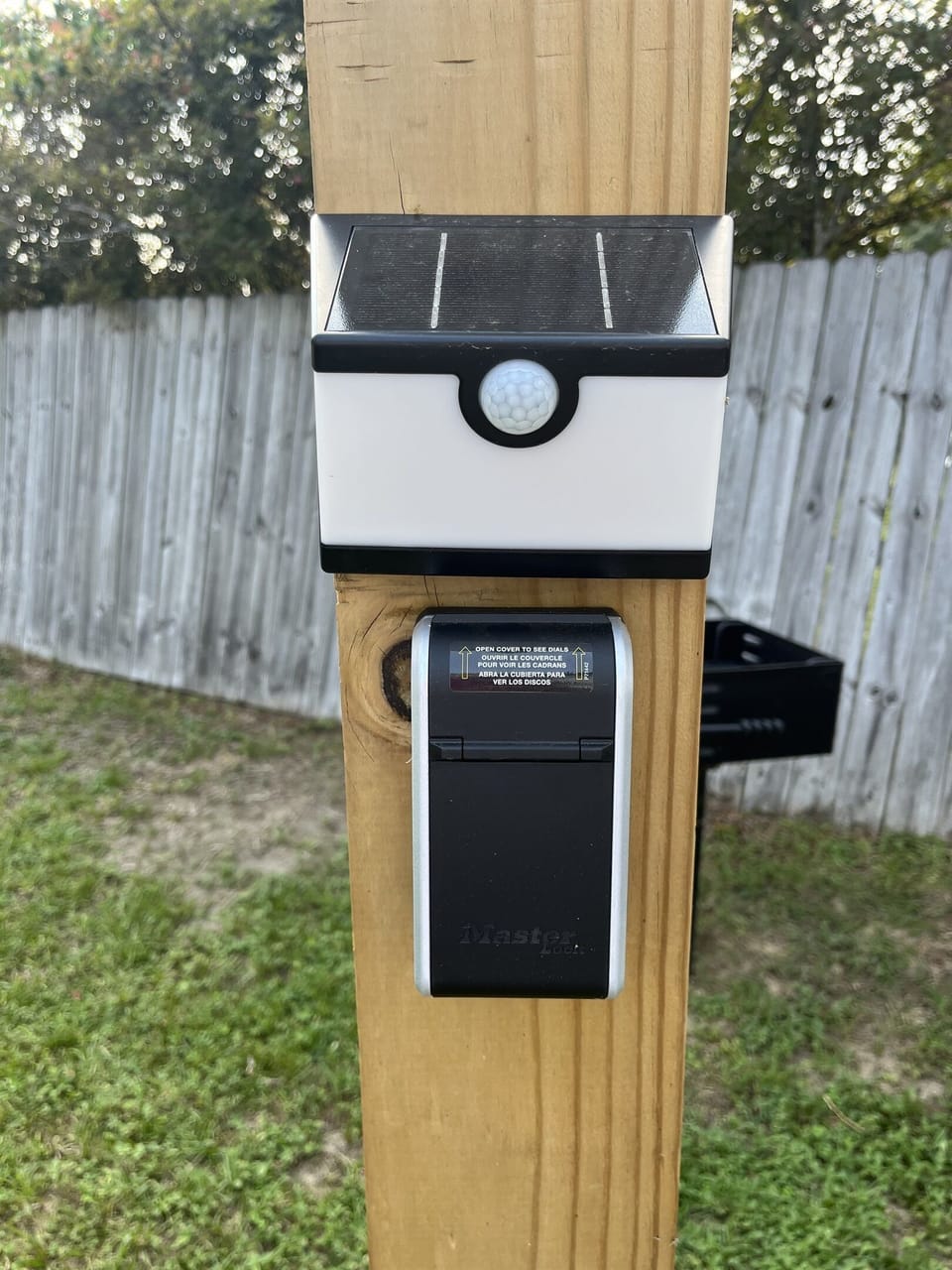 Lockbox for camper entry door key. Code will be sent prior to arrival.