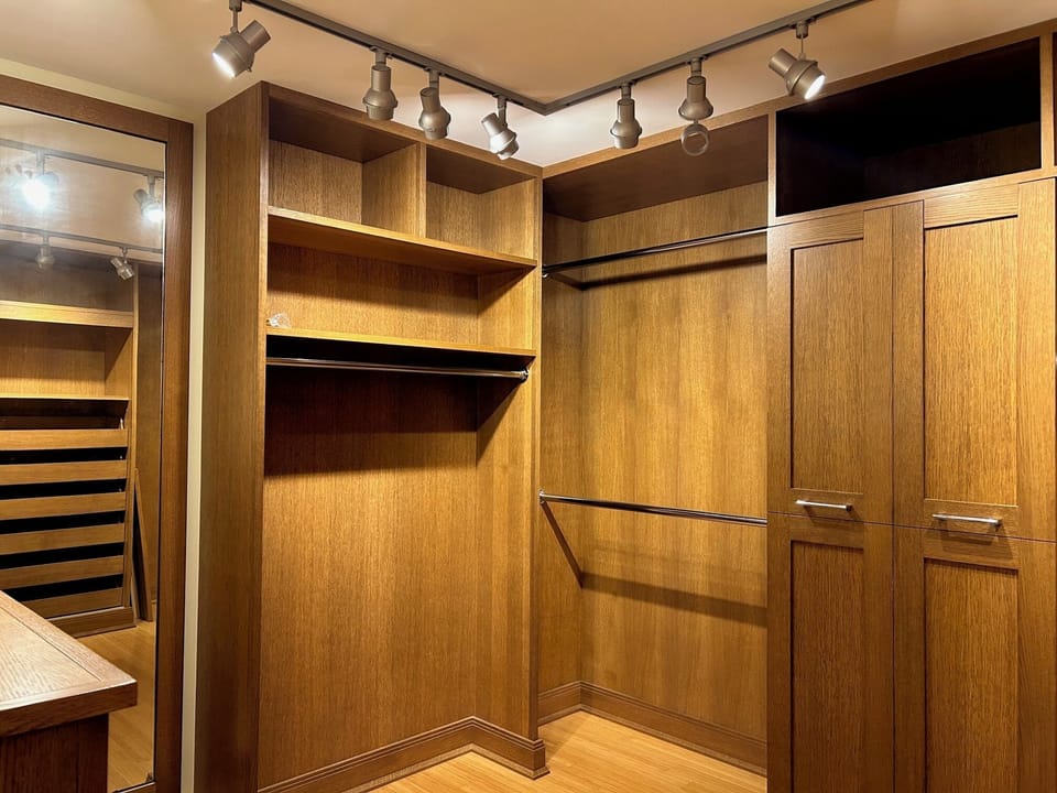 Primary bedroom closet #2.