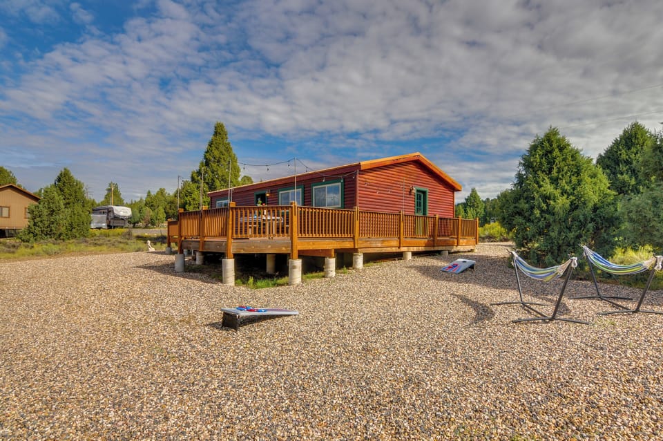 Exterior | Hammocks | Outdoor Games | Furnished Deck