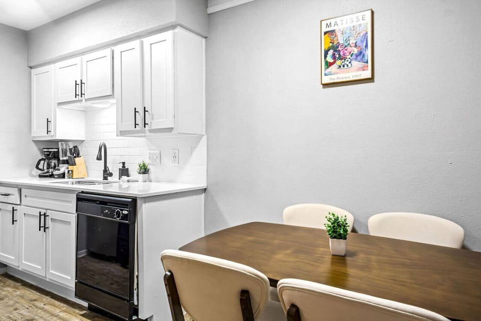 The dining area encourages you to gather with friends, enjoy a drink, and create lasting memories.