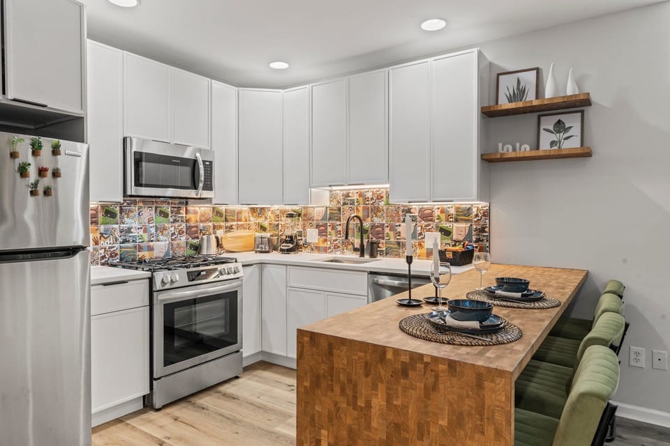 Cook, dine, and connect in this chef-inspired kitchen where modern design meets comfort and function.