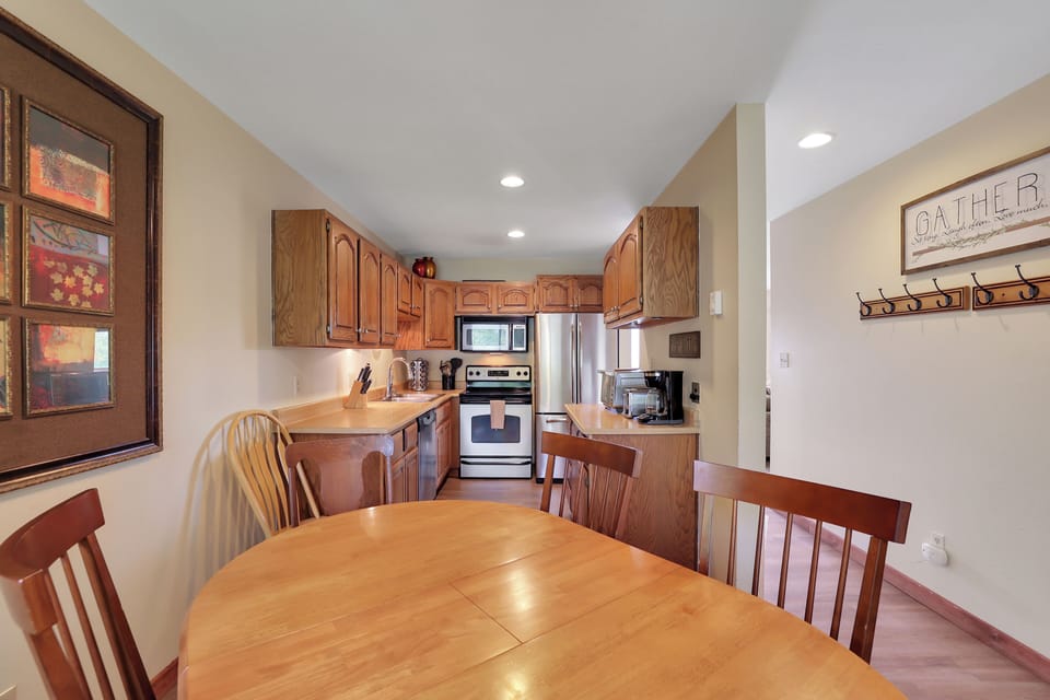 Open Concept Kitchen and Dining Area