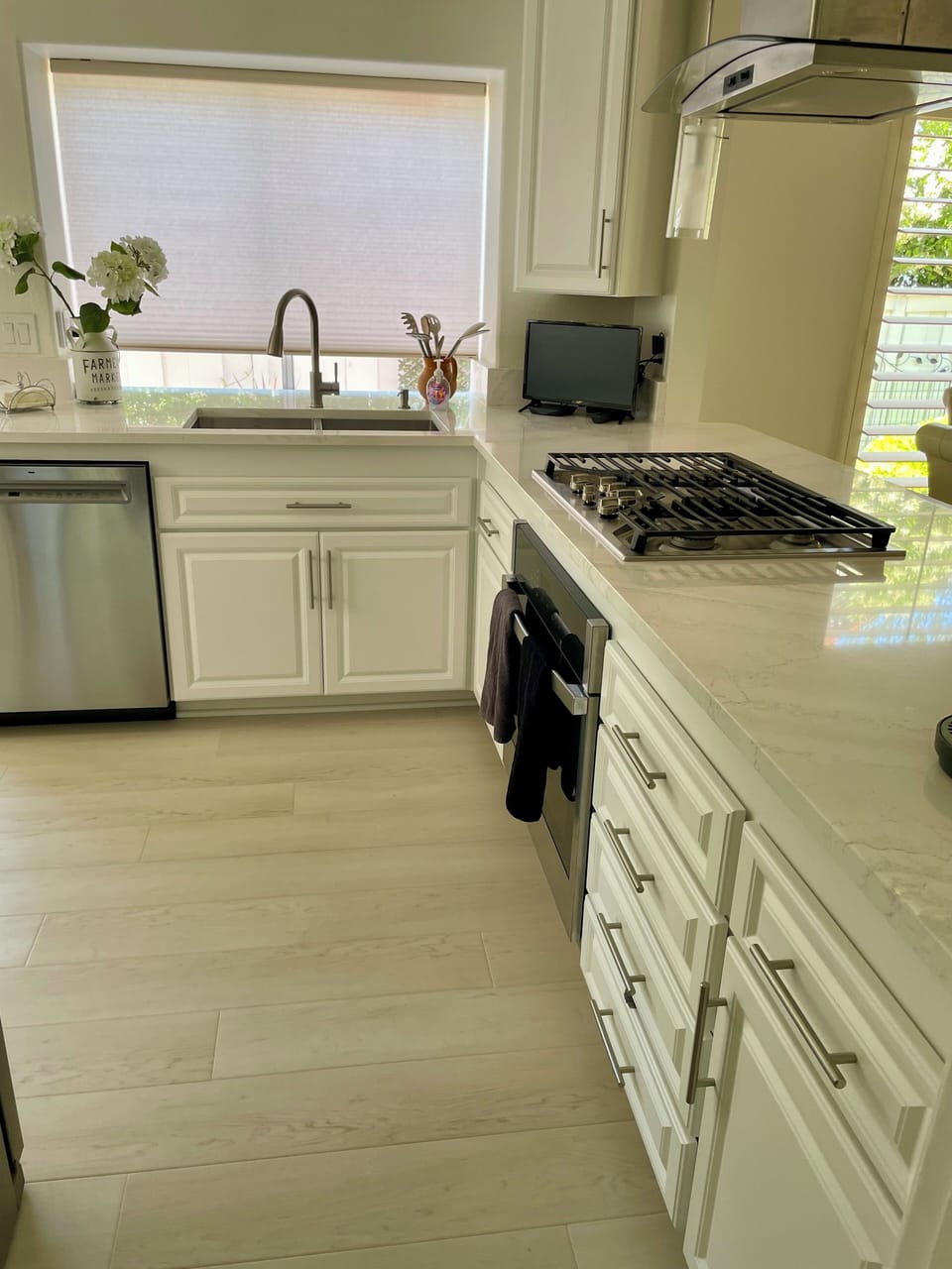 Kitchen with new dishwasher