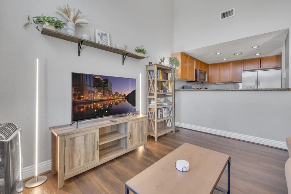 Living Room and Kitchen.
