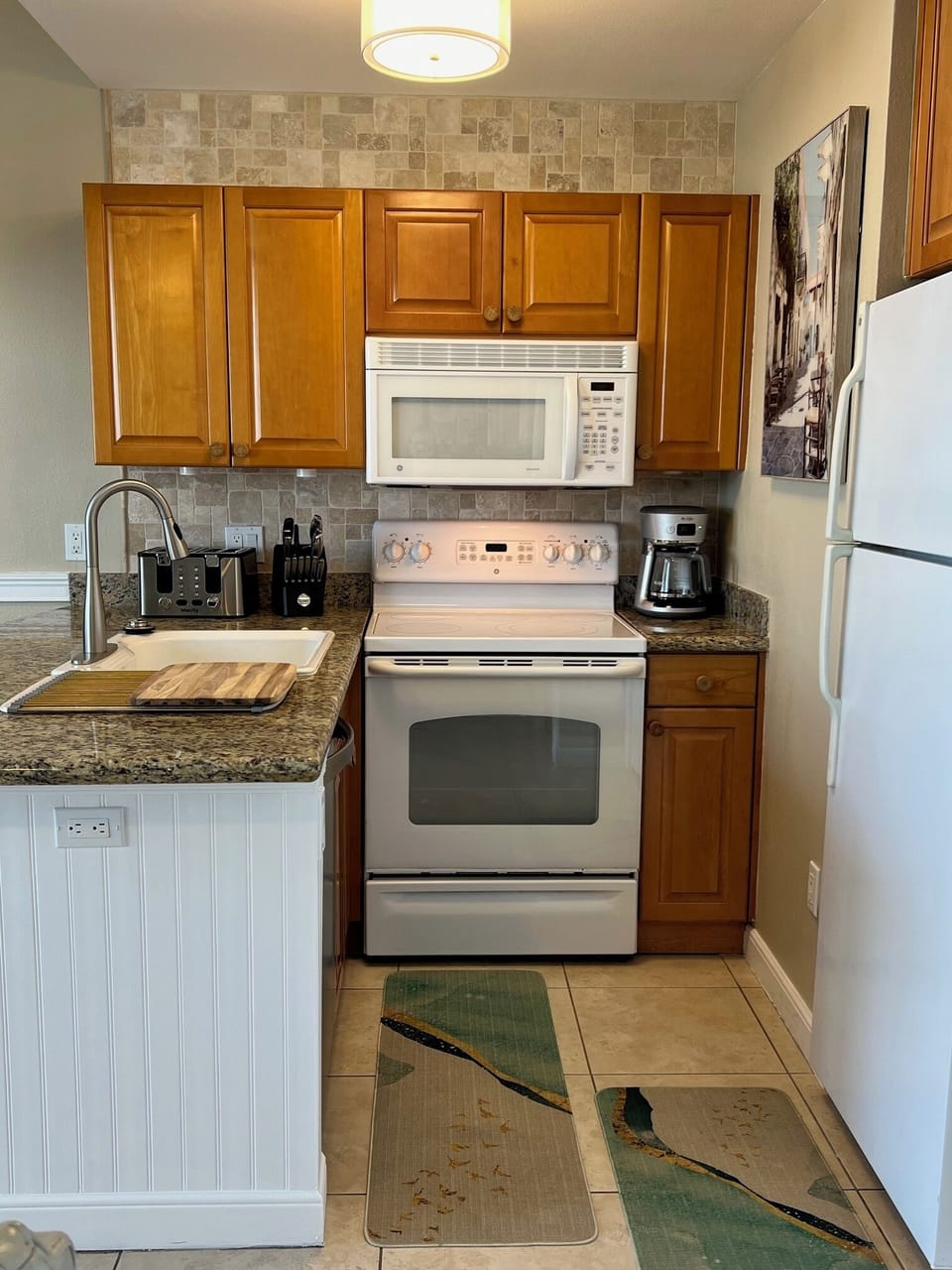 Kitchen with everything for cooking