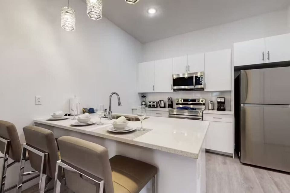 Cook up a storm in the fully equipped kitchen – everything you need for home-cooked meals.