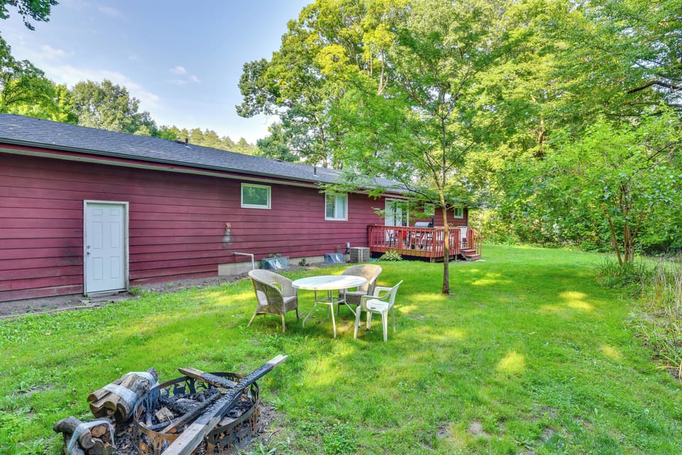 Sawyer Vacation Rental | 4BR | 2BA | 1,200 Sq Ft | Stairs to Enter