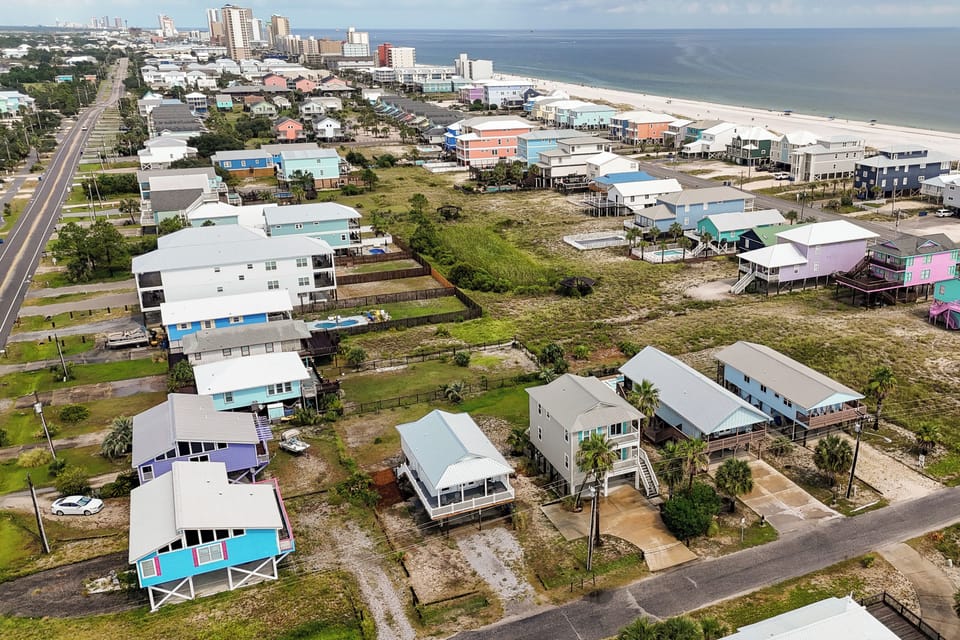 Aerial View | Single-Story Cottage | Walk to Beach
