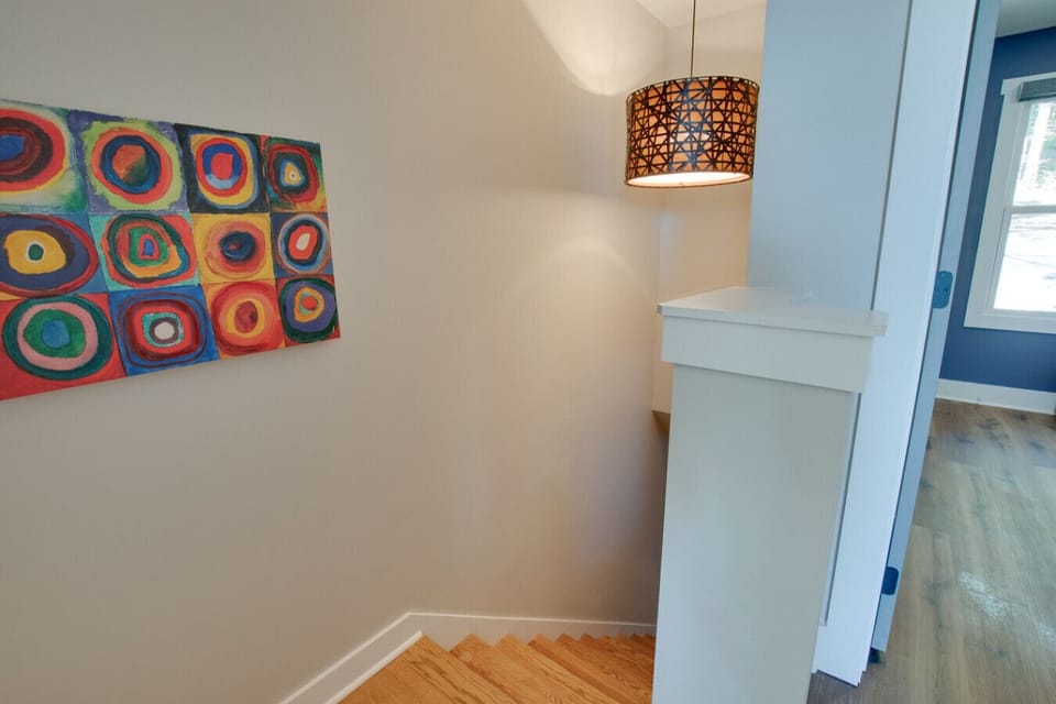 Stairs Leading from Bedrooms to Living Area
