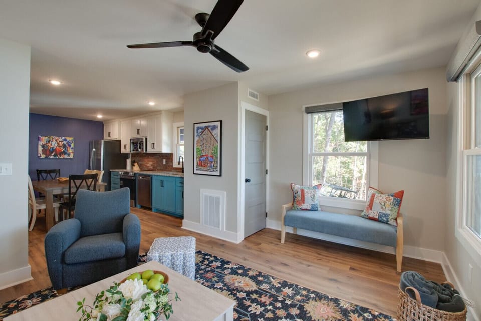 Open Floor Plan with Living, Dining and Kitchen