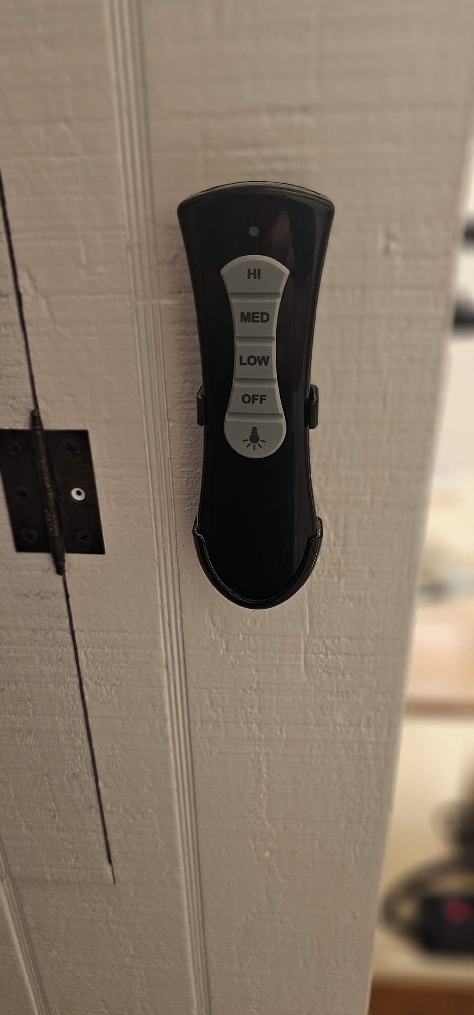 second remote for ceiling fan/light @ entrance.