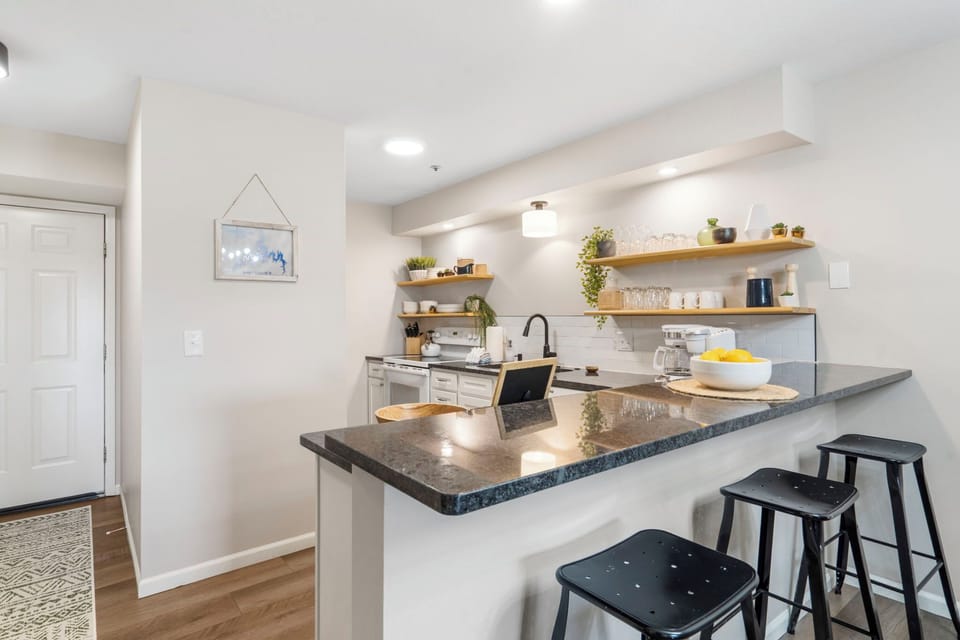 Kitchen with Extra Bar Seating