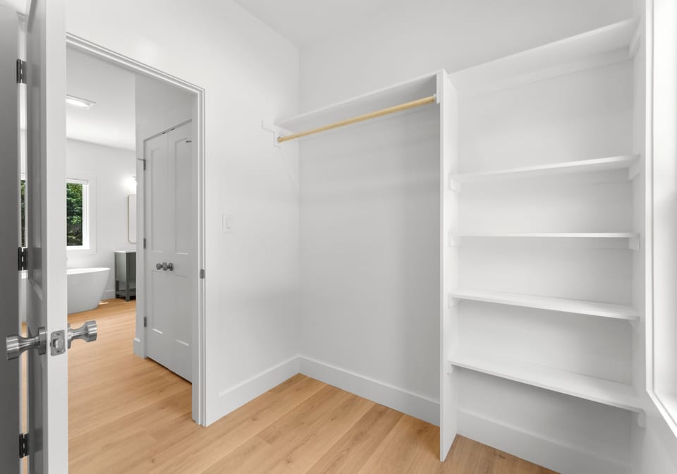 Walk-in closet.