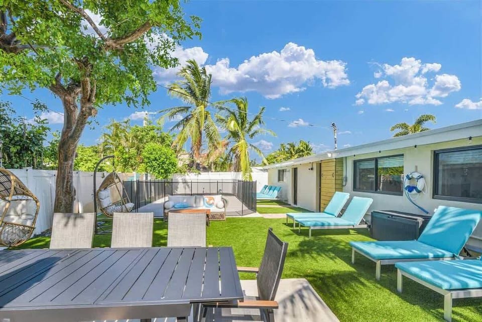Enjoy the ultimate outdoor experience in our serene and private backyard, complete with a secure, gated pool.