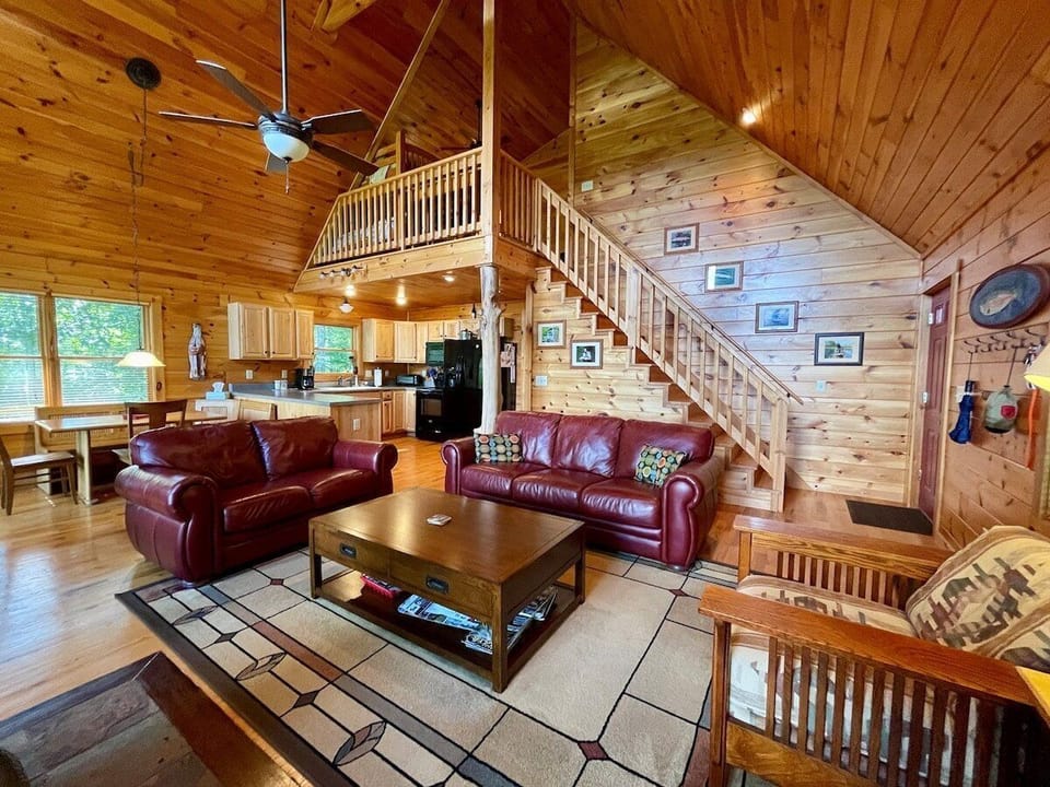 Living Room, Open To Dining & Kitchen