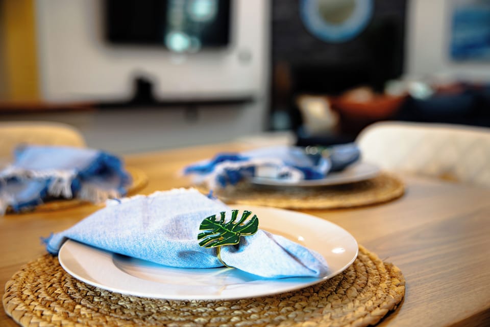 Beautiful table setup for the dining area