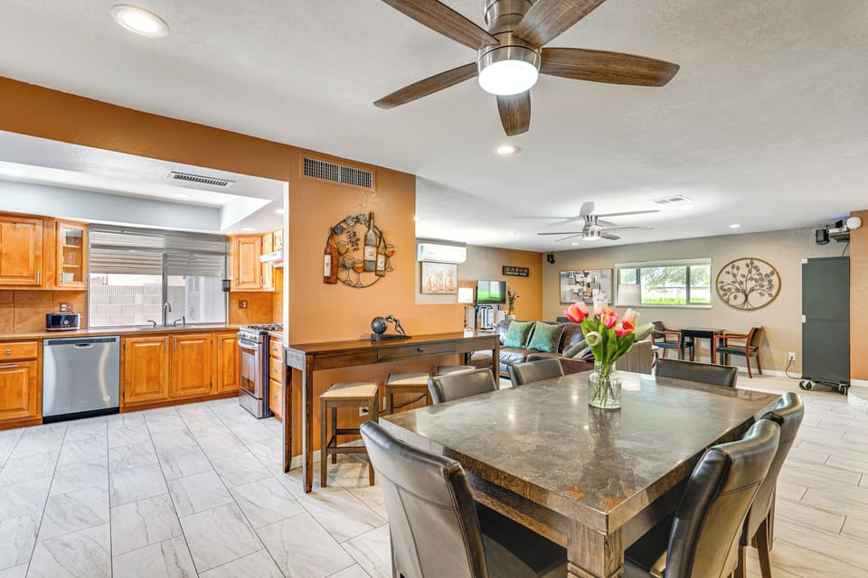 Interior | Central Heating & A/C | Free WiFi | Single-Story Home