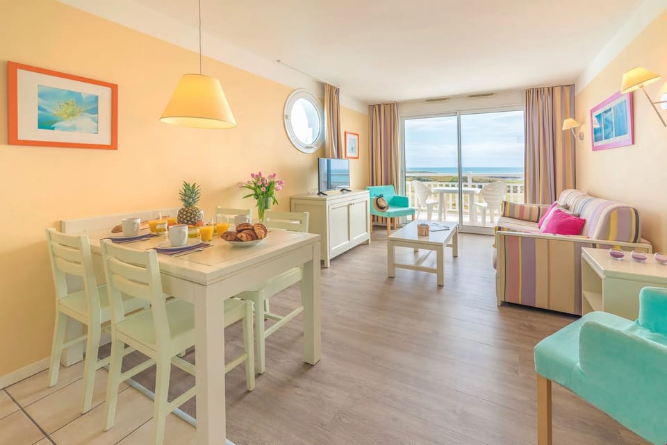 Kick up your feet and relax in the living room.