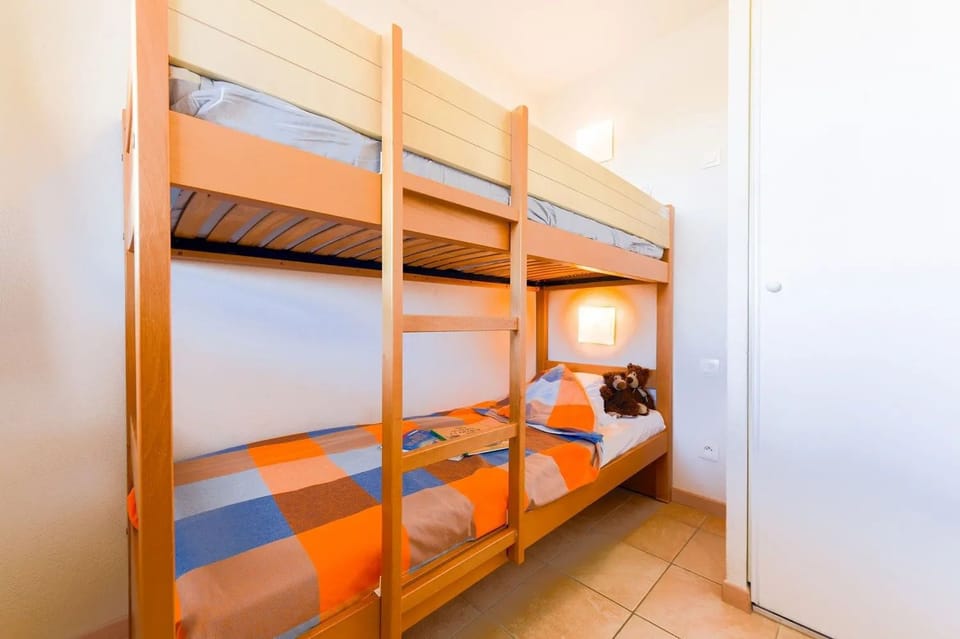 Drift to sleep in a comfortable bed after a wonderful day outside.