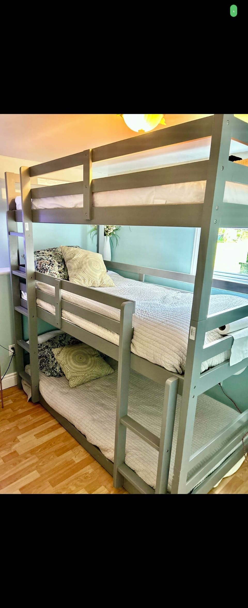 second bedroom with bunkbeds