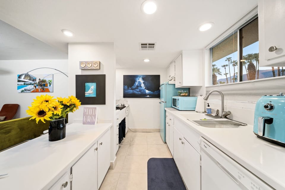 Fully equipped kitchen with modern appliances and all the cooking essentials for your culinary needs.