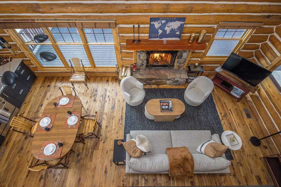 Upstairs loft view of main level