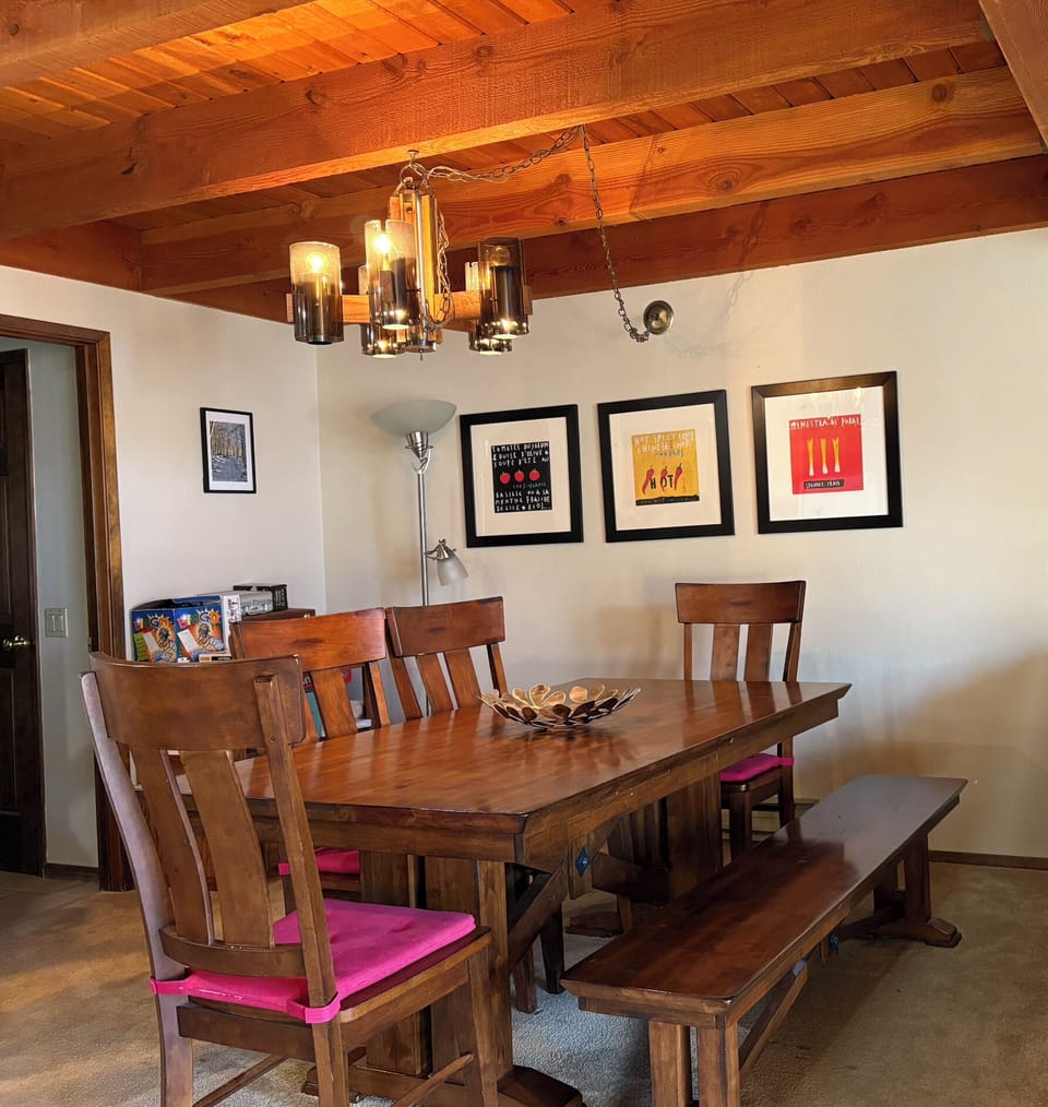 Dining room and game closet