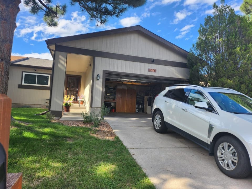 Garage protection from hail, rain, and snow.  Safe too!