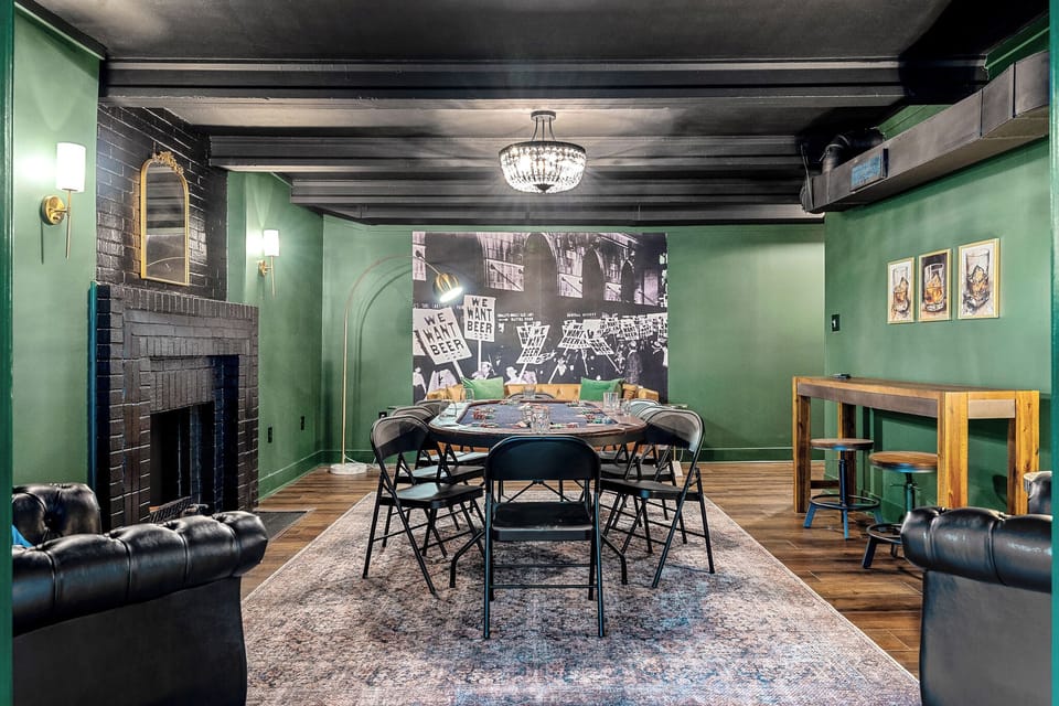 Welcome to the speakeasy, where you can play poker, have drinks or simply hang out with friends and family