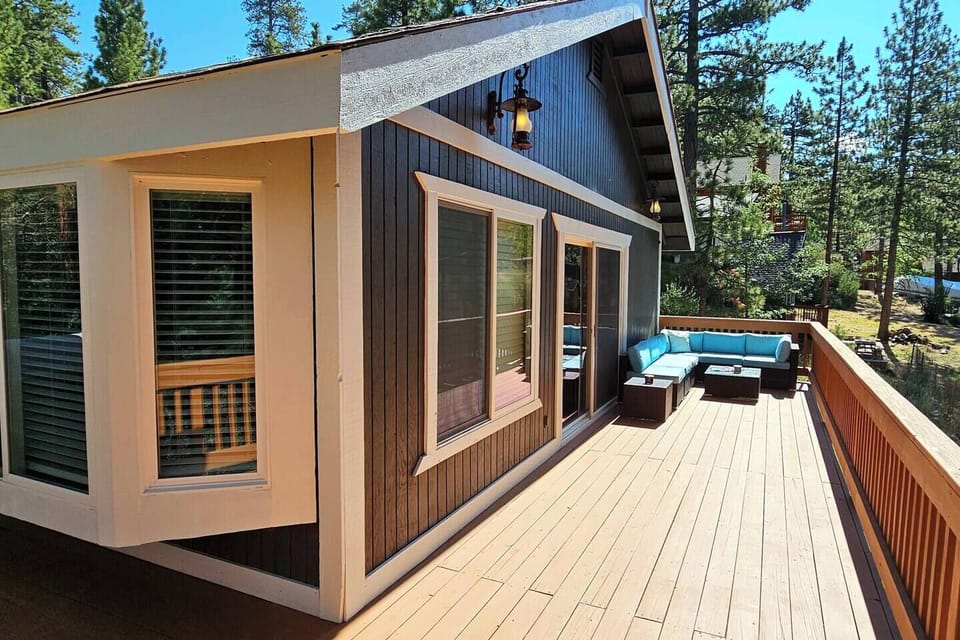Upper deck, exterior of home